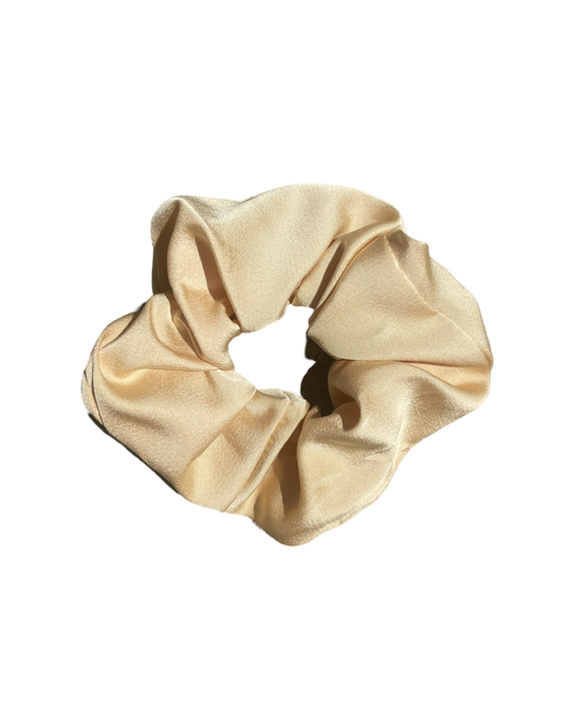 Vanilla Thick Silky Scrunchie