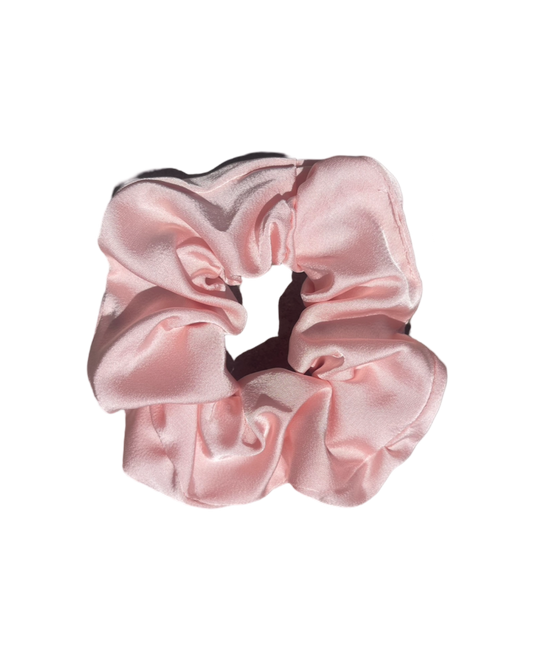 Baby Pink Thick Silky Scrunchie